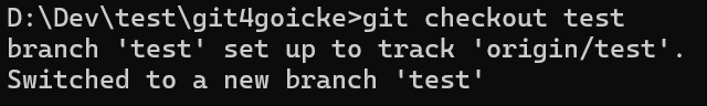 Output Git Checkout