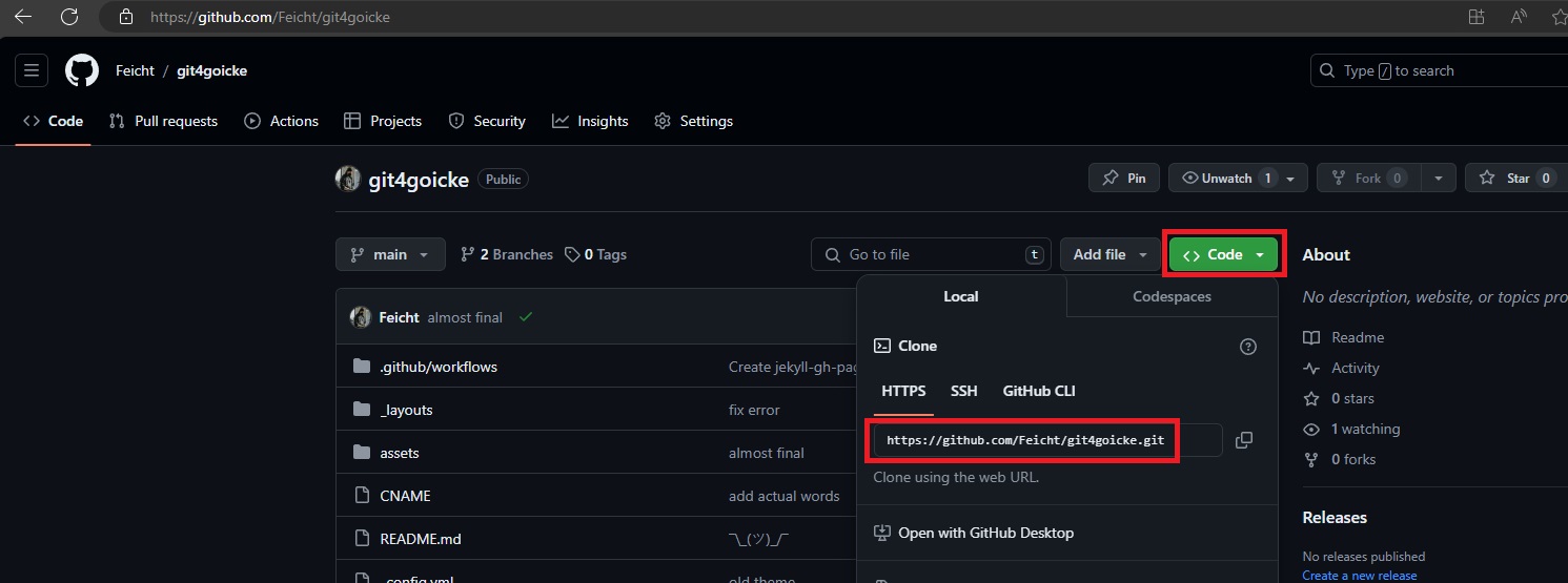 Github Clone Link