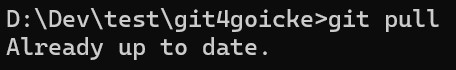 Output Git Status Alles gut